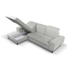 Corner Sofa Bed Alta - Graphite 279cm Left - thumbnail 7