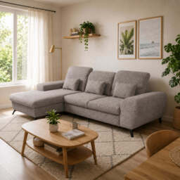 Corner Sofa Bed Alta - Graphite 279cm Left - thumbnail 2