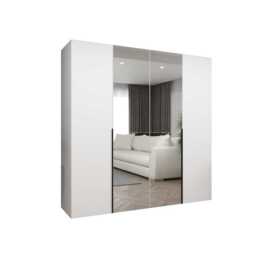 Alicante II Hinged Door Wardrobe 200cm - Oak Walnut 200cm - thumbnail 3