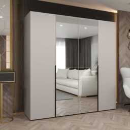 Alicante II Hinged Door Wardrobe 200cm - Oak Walnut 200cm - thumbnail 4