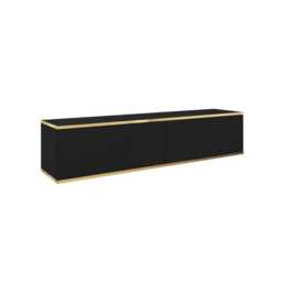 Oro Floating TV Cabinet 135cm - Black Marble 135cm - thumbnail 3