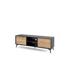 Diamond TV Cabinet 154cm - Oak Evoke 154cm - thumbnail 2