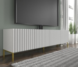 Wave TV Cabinet 200cm - Black 200cm - thumbnail 8