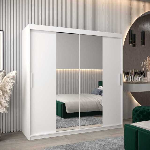 Tokyo I Sliding Door Wardrobe 200cm - White 200cm - image 1