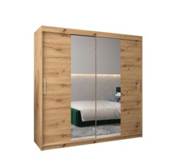 Tokyo I Sliding Door Wardrobe 200cm - White 200cm - thumbnail 3