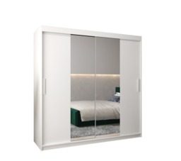 Tokyo I Sliding Door Wardrobe 200cm - White 200cm - thumbnail 6