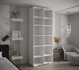 Inova III Hinged Door Wardrobe 100cm - White 100cm - thumbnail 5