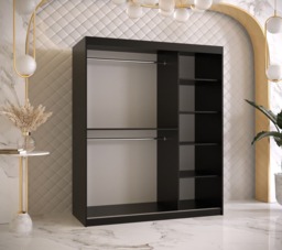 Ramiro I Sliding Door Wardrobe 150cm - White 150cm - thumbnail 4