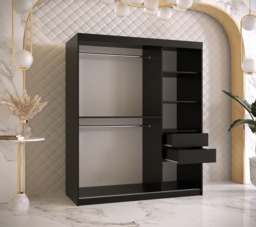 Ramiro I Sliding Door Wardrobe 150cm - White 150cm - thumbnail 5