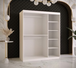 Ramiro I Sliding Door Wardrobe 150cm - White 150cm - thumbnail 8