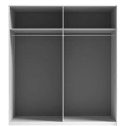Moore Sliding Door Wardrobe 200cm - Concrete Grey 200cm - thumbnail 3