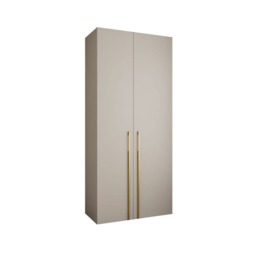 Como III Hinged Door Wardrobe 110cm - Cashmere 110cm - thumbnail 2