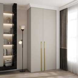 Como III Hinged Door Wardrobe 110cm - Cashmere 110cm - thumbnail 1
