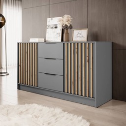 Nelly Sideboard Cabinet 155cm - Oak Artisan 155cm - thumbnail 7