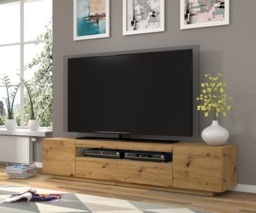 Aura TV Cabinet 200cm - White Matt 200cm - thumbnail 7