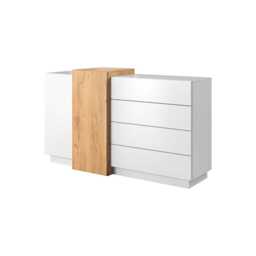 Stockholm Chest Of Drawers 160cm - White 160cm - thumbnail 1