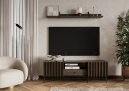 Piemonte PE-04 Wall Shelf 155cm - Portland Ash 155cm - thumbnail 5