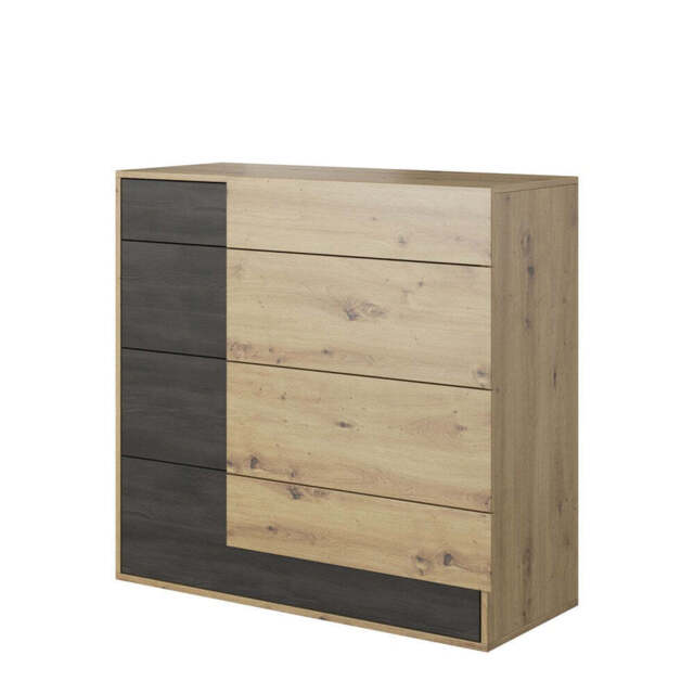 Bafra Chest of Drawers 100cm - Oak Artisan 100cm - image 1