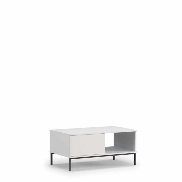 Querty 02 Coffee Table 100cm - White Matt 100cm - image 1