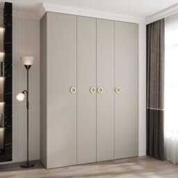 Como I Hinged Door Wardrobe 170cm - Cashmere 170cm - thumbnail 1
