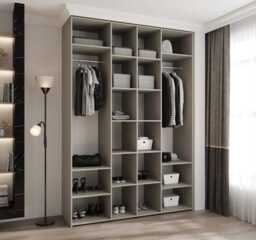 Como I Hinged Door Wardrobe 170cm - Cashmere 170cm - thumbnail 3