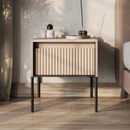 Trend TR-10 Bedside Cabinet 46cm - Beige 46cm - thumbnail 1