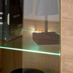 Aron Tall Display Cabinet 70cm - Oak Ribbeck 70cm - thumbnail 4