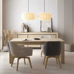 Cuba 94 Dining Table 190cm - Light Oak 190cm - thumbnail 5