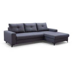 Corner Sofa Bed Avra - Brown 252cm Right - thumbnail 8