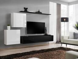 "Switch V Entertainment Unit For TVs Up To 75"" - White 250cm Oak Wotan" - thumbnail 6