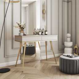Oro Dressing Table 102cm - Black 102cm - thumbnail 2