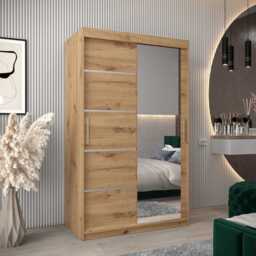 Verona 02 Sliding Door Wardrobe 120cm - White 120cm - thumbnail 5