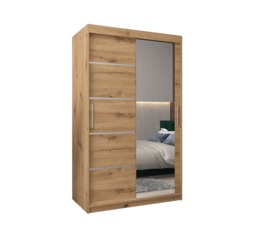 Verona 02 Sliding Door Wardrobe 120cm - White 120cm - thumbnail 6