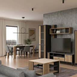 Joakimis Extending Dining Table 120cm - Oak Mauvella 120cm - thumbnail 8