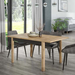 Joakimis Extending Dining Table 120cm - Oak Mauvella 120cm - thumbnail 1