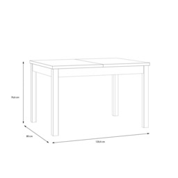 Joakimis Extending Dining Table 120cm - Oak Mauvella 120cm - thumbnail 6