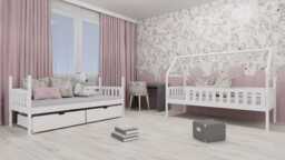 Wooden Bunk Bed Gaja With Storage - Pine Foam Mattresses - thumbnail 4