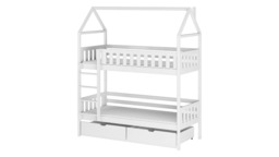 Wooden Bunk Bed Gaja With Storage - Pine Foam Mattresses - thumbnail 6