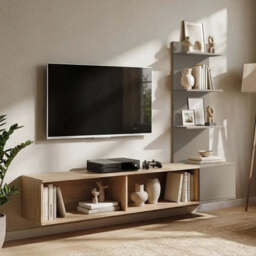 "Joy Entertainment Unit For TVs Up To 65"" - Oak Cremona 180cm" - thumbnail 4