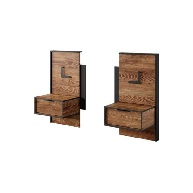 Milton Bedside Tables 49cm [Set Of Two] - Oak Chestnut 49cm - image 1