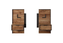 Milton Bedside Tables 49cm [Set Of Two] - Oak Chestnut 49cm - thumbnail 3