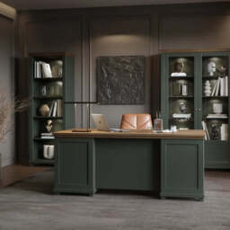 Evora Tall Bookcase 71cm - Green 71cm - thumbnail 5