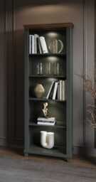 Evora Tall Bookcase 71cm - Green 71cm - thumbnail 4