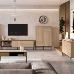 Visso VI-03 Sideboard Cabinet 127cm - Oak Linear 127cm - thumbnail 5