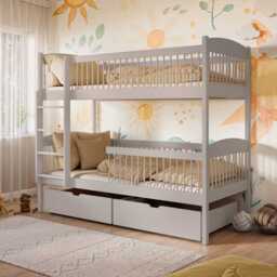 Wooden Bunk Bed Luna With Storage - Cotton Foam/Bonnell Mattresses - thumbnail 3
