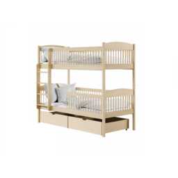 Wooden Bunk Bed Luna With Storage - Cotton Foam/Bonnell Mattresses - thumbnail 8