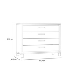 Trondheim Chest Of Drawers 105cm - Oak Artisan 105cm - thumbnail 7