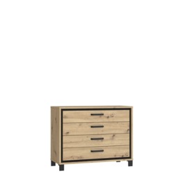 Trondheim Chest Of Drawers 105cm - Oak Artisan 105cm - thumbnail 2