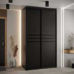 Cannes X Sliding Door Wardrobe 130cm - White 130cm - thumbnail 2