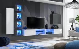 "Switch XXVI Wall Entertainment Unit For TVs Up To 75"" - Graphite 320cm Oak Wotan" - thumbnail 7